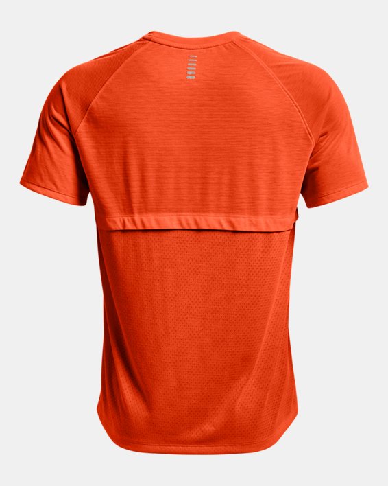 Men's UA Streaker Run Short Sleeve, Orange, pdpMainDesktop image number 5